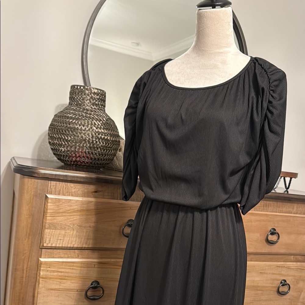 Nordstrom Black Dolman Sleeve Maxi Dress